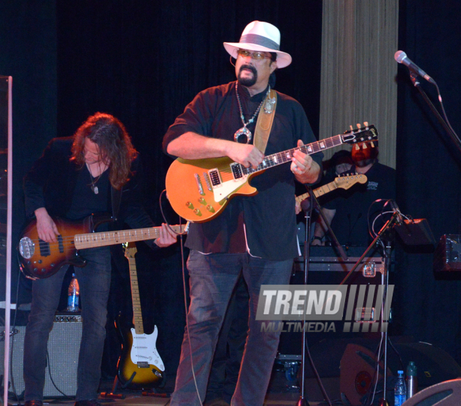 Stunning show by Steven Seagal held at Heydar Aliyev Center. Baku, Azerbaijan, Dec.16, 2015